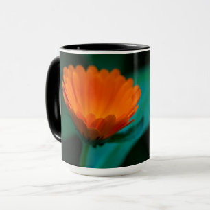 Caneca Flor de margarida laranja