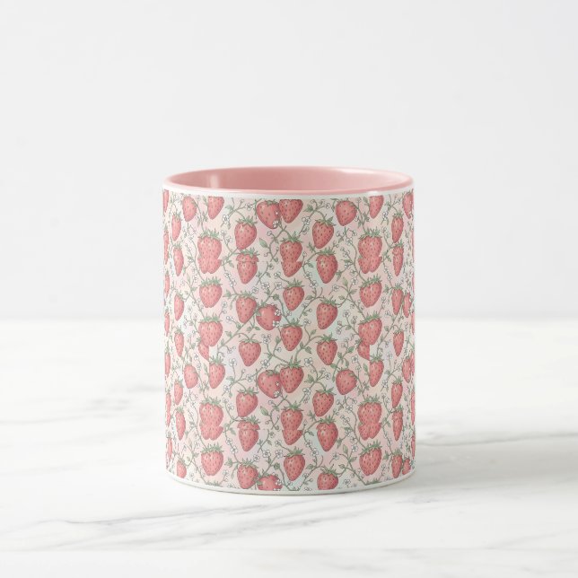 Caneca  Flor de Morango Pastel (Centro)