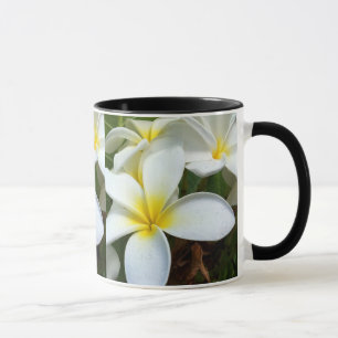 Caneca Flor de Plumeria White Hawaii