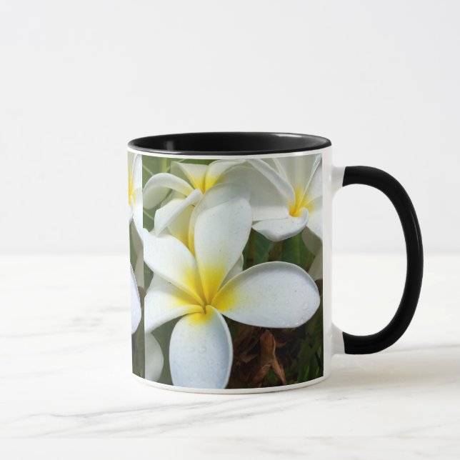 Caneca Flor de Plumeria White Hawaii (Direita)