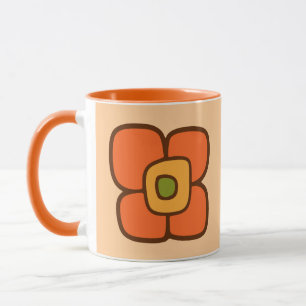 Caneca Flor de Primavera Retro