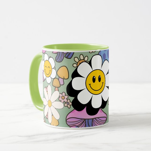 Caneca flor de sorriso (Frente Esquerda)