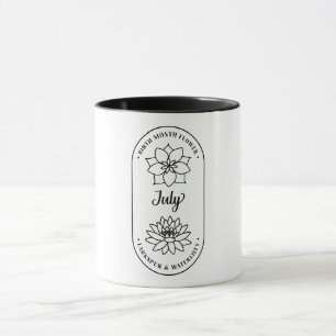 Caneca Flor do Mês de Nascimento Julho Espeva