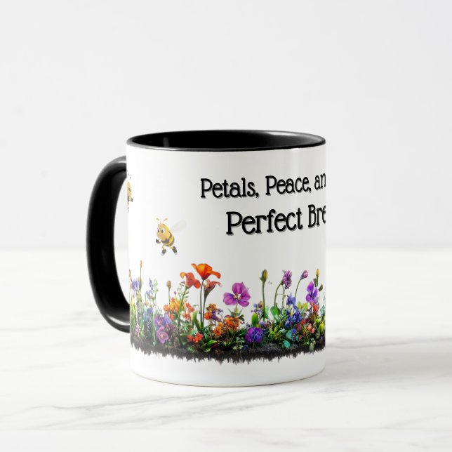 Caneca Flor e Bebê Café Mug (Frente Esquerda)