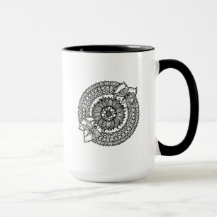 Caneca Flor na mandala