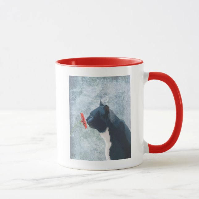 Caneca Flor Preta de Cheiro de Gato (Direita)
