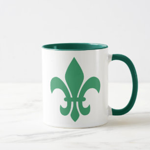 Caneca Flor Verde de Lis