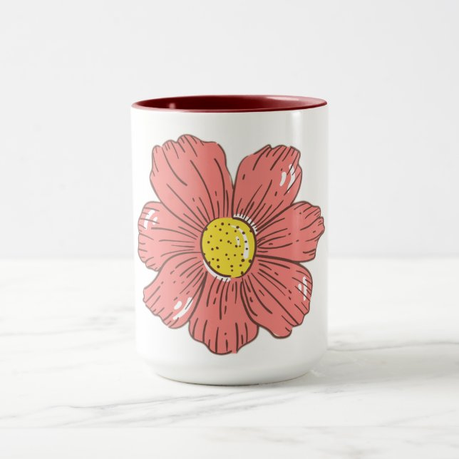 Caneca Flor vermelha (Centro)