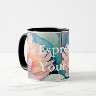 Caneca Flora 4 Pastel Floral Combo Mug