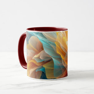 Caneca Floração Radiante de Pétalas Etéreas na Luz