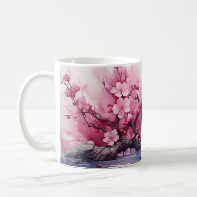 caneca florada de cereja (Esquerda)