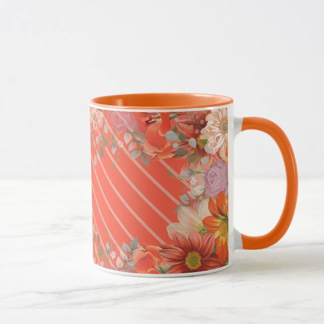 Caneca Florais rústicos elegantes (Direita)