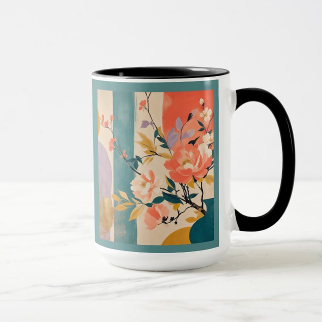 Caneca "Floral Abstrato" (Direita)