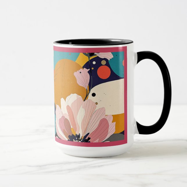 Caneca "Floral Abstrato" (Direita)