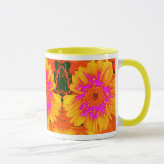 Caneca floral brilhante
