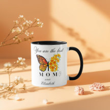 Floral Butterfly Mother's Day Personalized Mug