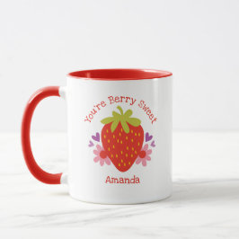 Caneca Floral de Morango Vermelho, doce, de Berry