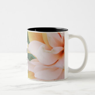 Caneca floral do amor da esperança da paz da