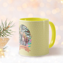 Caneca Floral Elegance Dourado Yellow Photo Mug