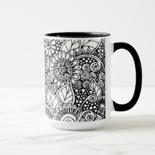Caneca Floral étnico inspirado