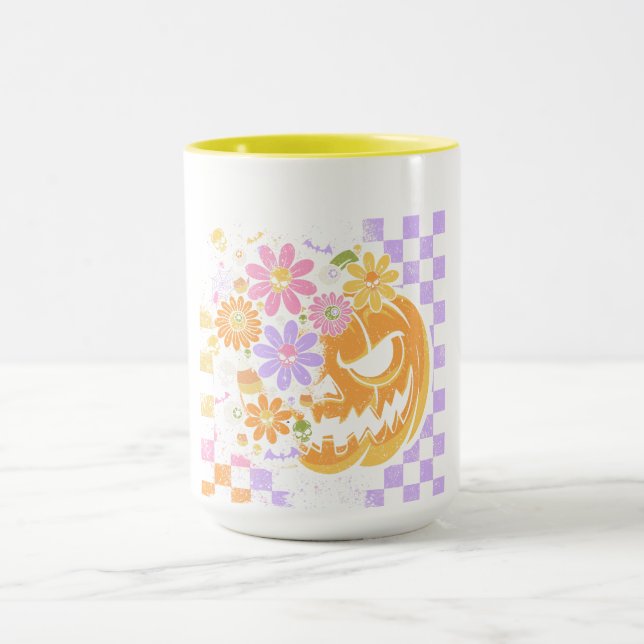 Caneca Floral Fall Pumpkin Halloween (Centro)