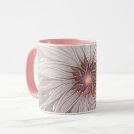 Caneca Floral Fantasy, Abstrato Moderna Flor Pastel