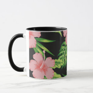 Caneca Floral havaiano escuro