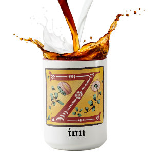 Caneca Floral Iluminado Medieval - Letra Z Monograma Mug