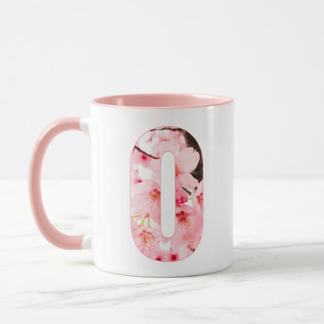 Caneca Floral Inicial O | Nome & Características P (Esquerda)