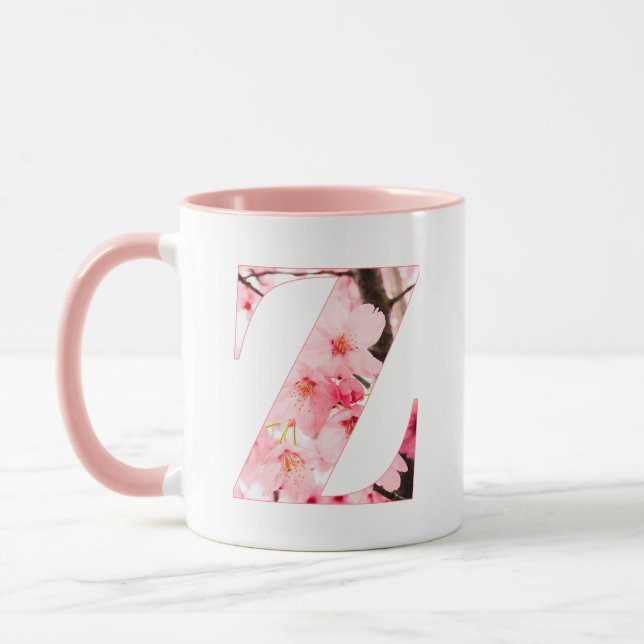 Caneca Floral Inicial Z | Nome & Características P (Esquerda)
