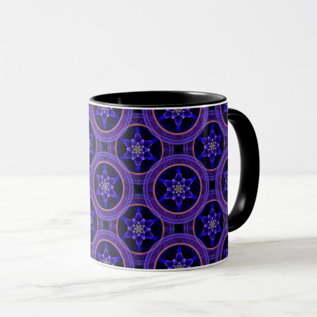 Caneca Floral Modern Boho Elegant Abstract Pattern #505 (Frente Esquerda)