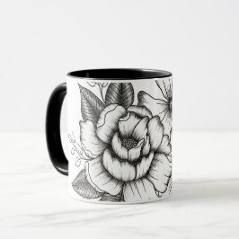 Caneca Floral Mug