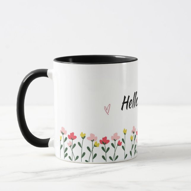 Caneca Floral Olá Primavera (Esquerda)