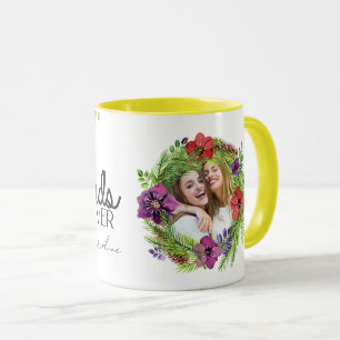 Caneca Floral Personalizado BFF dos Melhores Amigos para