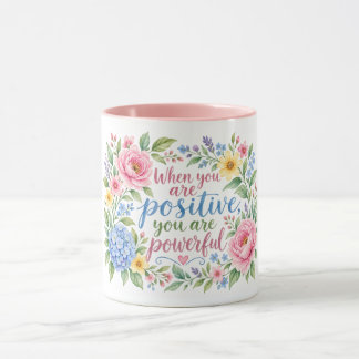 Caneca Floral Positividade