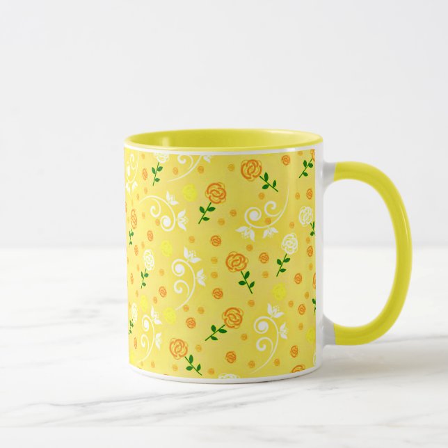 Caneca Floral primavera amarela (Direita)
