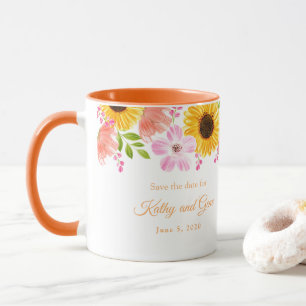 Caneca Floral - Salve a data