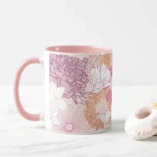Caneca Floral Sem Sede