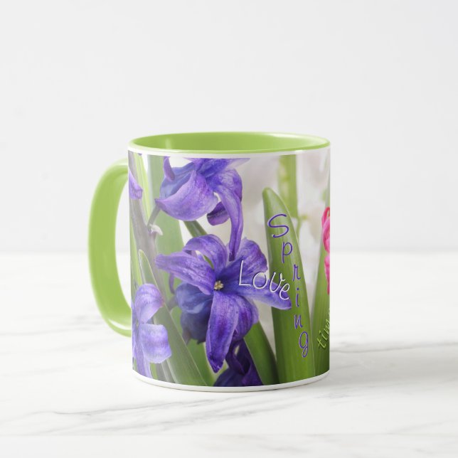 Caneca Floral Springtime (Frente Esquerda)