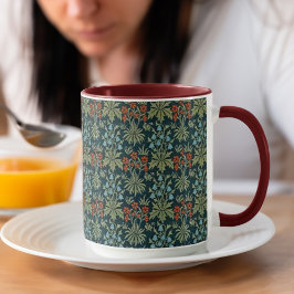 Caneca Floral Vintage Carnação Bluebell John Henry Dearl