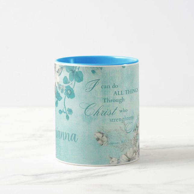 Caneca Floral Vintage Personalizado (Centro)