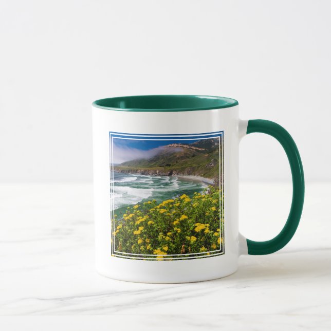 Caneca Flores Acima da Praia Sand Dollar (Direita)