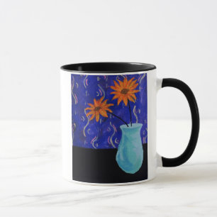 Caneca Flores alaranjadas