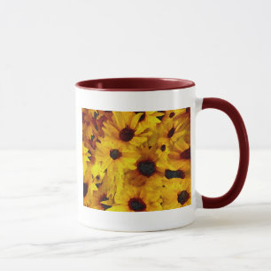 Caneca Flores amarelas