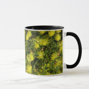Caneca Flores Amarelas da Planta de Gelo do Ouro