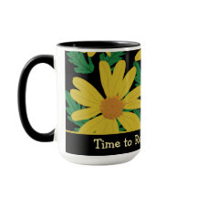 Flores amarelas margaridas com folhas verdes