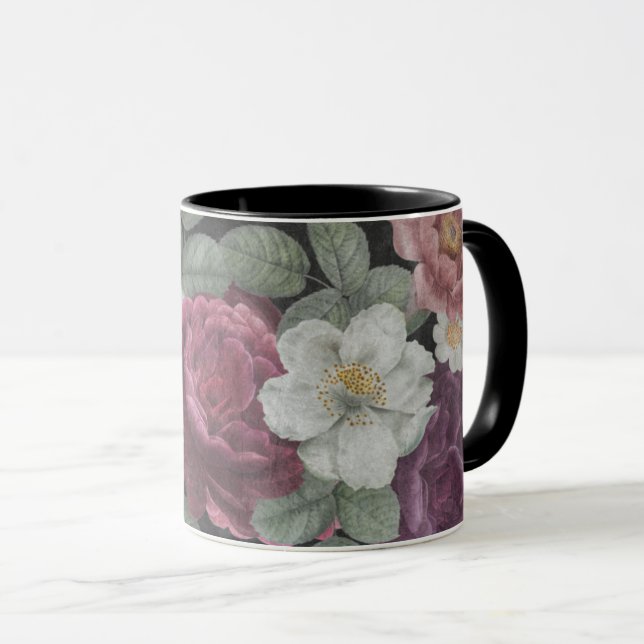 Caneca Flores Antigas (Frente Esquerda)
