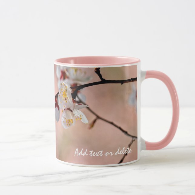 Caneca Flores Apricot Japonesas Deliciosas (Direita)