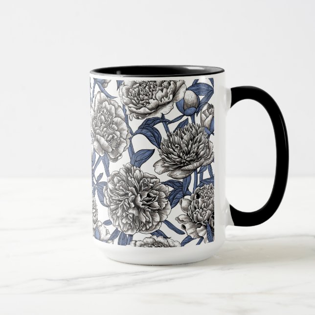 Caneca Flores brancas (Direita)