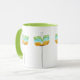 Caneca Flores Brancas Modernas